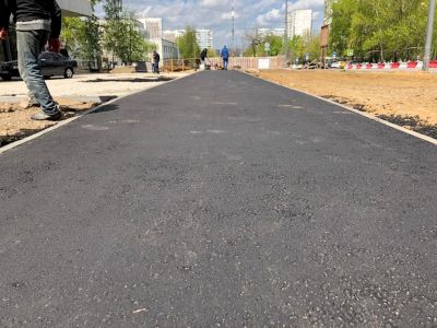Асфальтирование тротуаров и дорожек